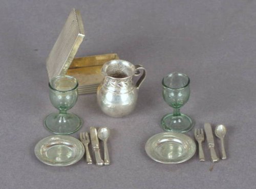 Miniature Silver Table Set