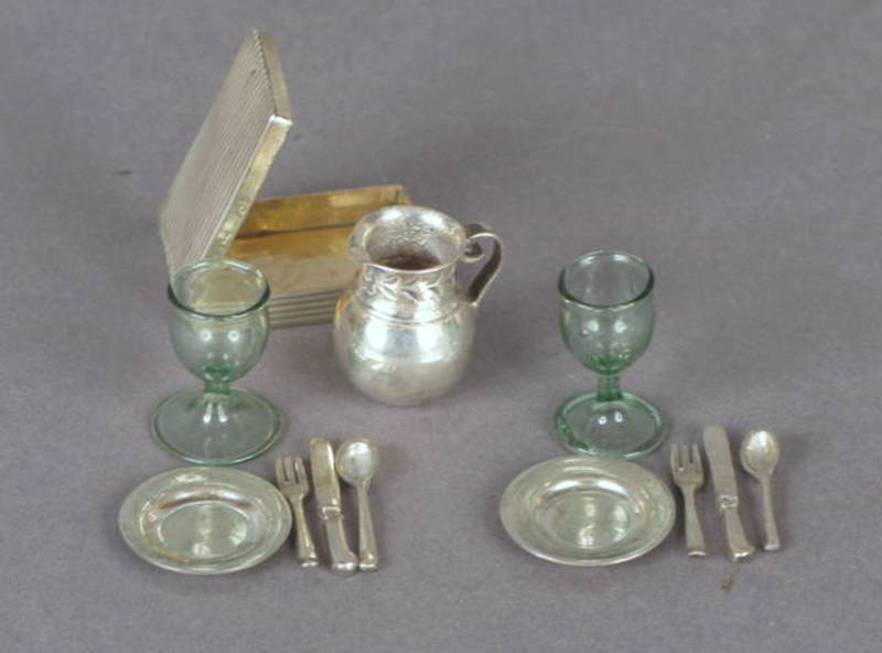 Miniature Silver Table Set