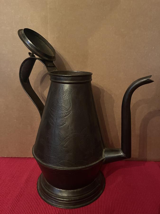Punched Tin Coffee Pot