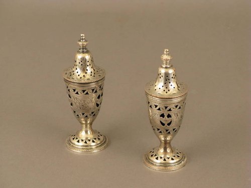 Sheffield Silver Salt and Pepper