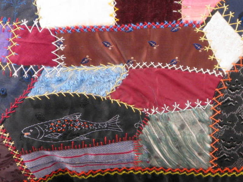 Crazy Quilt Pillow