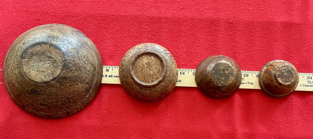 Miniature Ash Burl Bowls