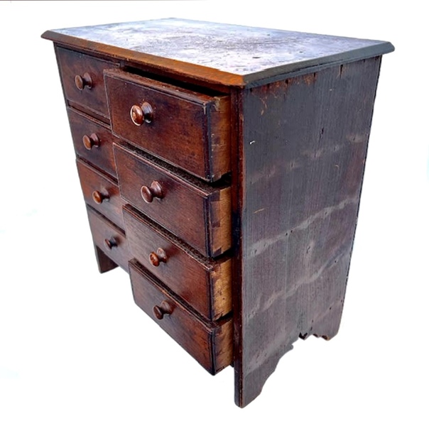 19thc. Walnut Spice Chest