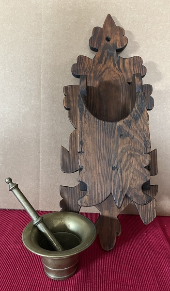 18thc. Mortar and Pestle w/Holder