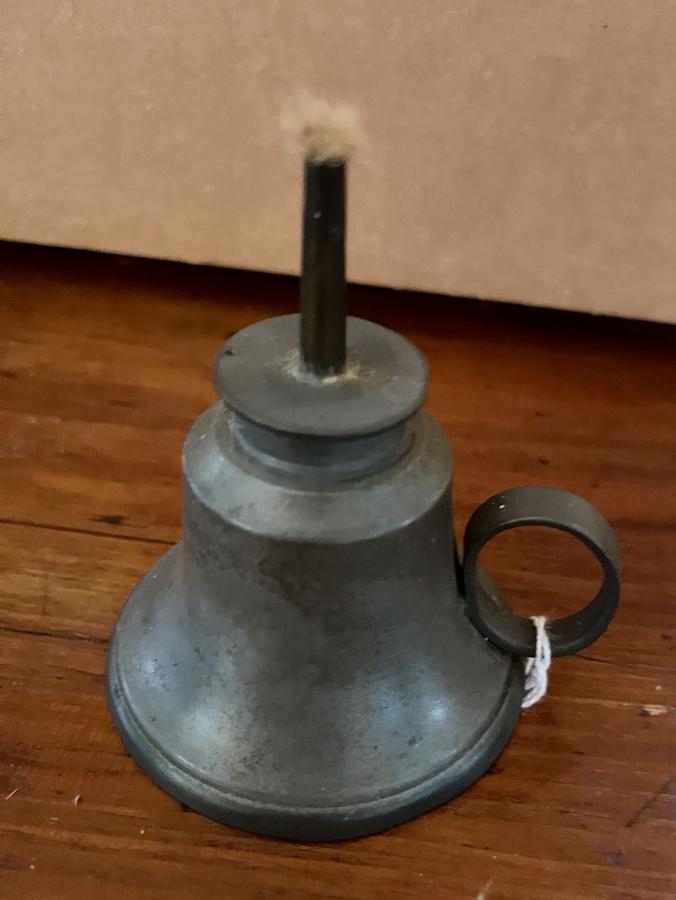 Pewter Whale Oil Lamp
