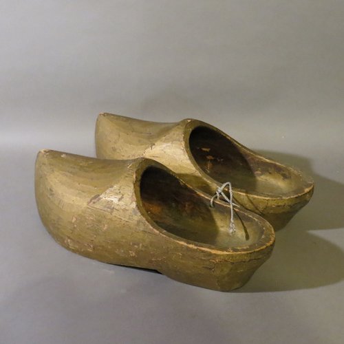Pair Wooden Shoes