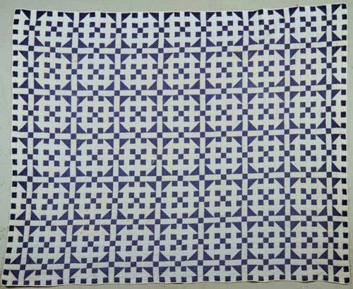 Quilt Indigo Blue and White