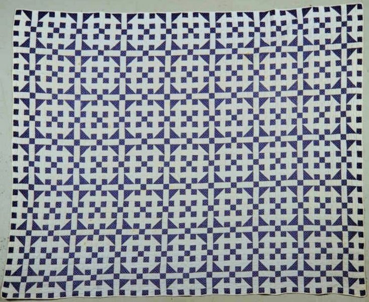 Quilt Indigo Blue and White