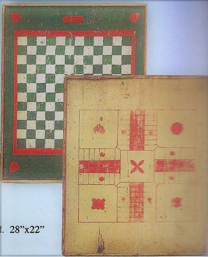 19thc. Double Sided Gameboard