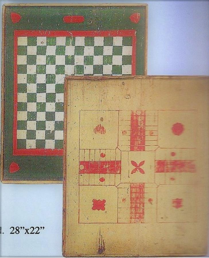 19thc. Double Sided Gameboard
