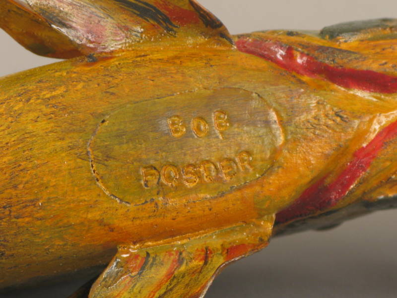 Fish Decoy with Crow