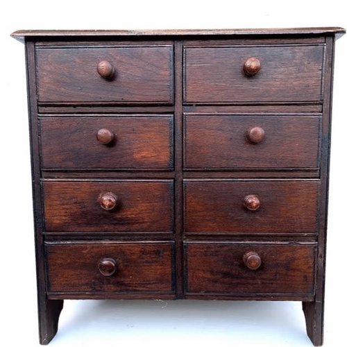 19thc. Walnut Spice Chest