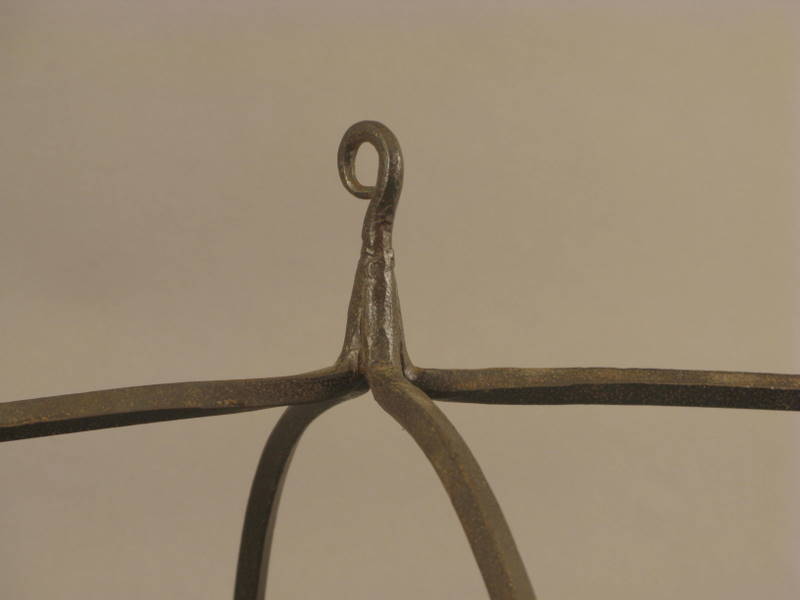 Large Hanging Iron Pot Holder w/Animals