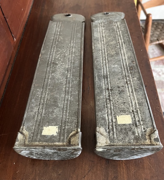 Pr 19thc. Tin Wall Sconces