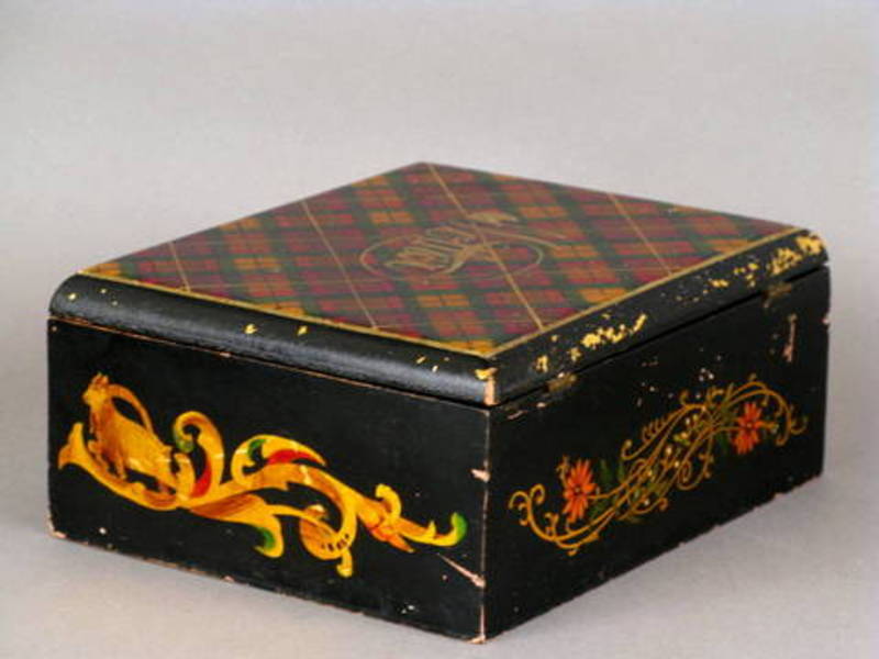 19thc. Tartan Plaid Box