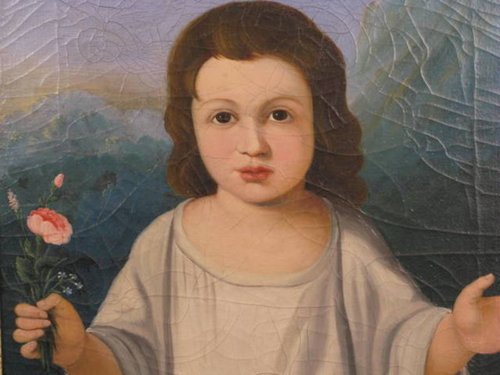 Early 19thc. Posthumous Portrait of Child