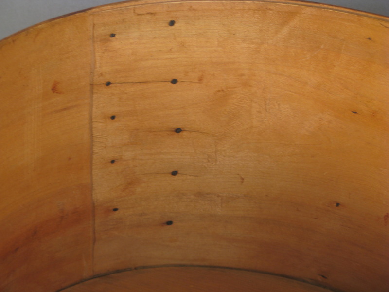 19thc. Wooden Painted Hat Box