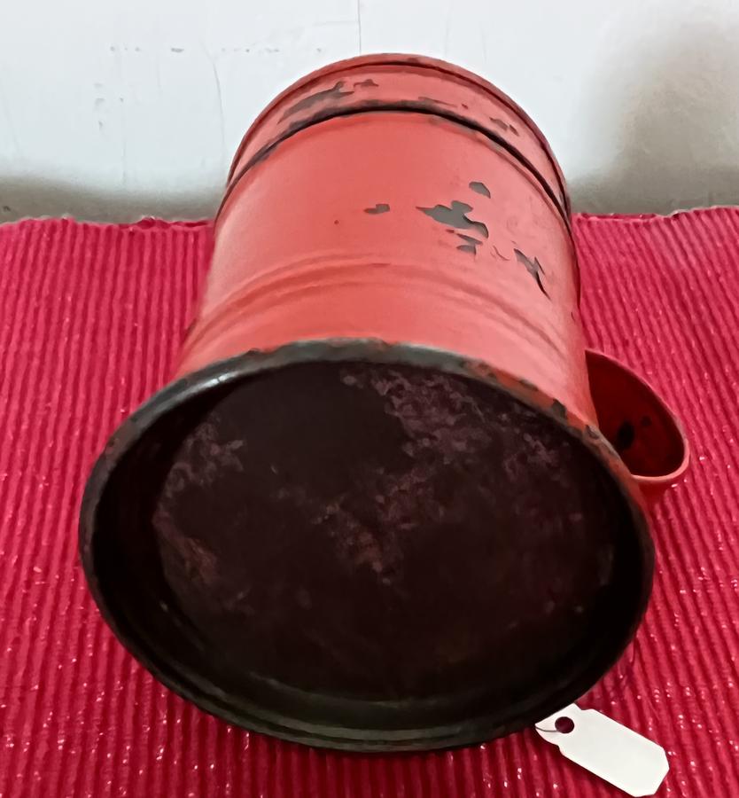 Red Decorated Tole Shaker