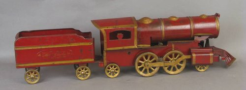 Hillclimber Tin Friction Train with Car