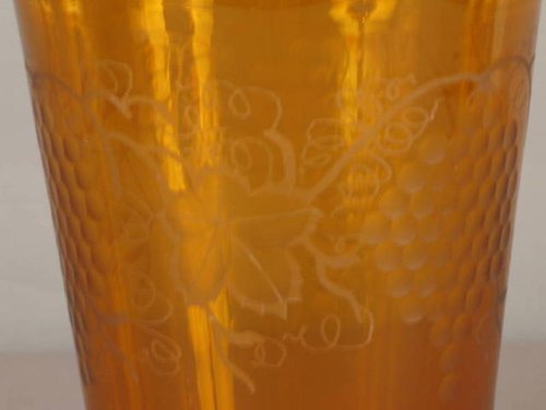 19thc. Amber Flip Glass