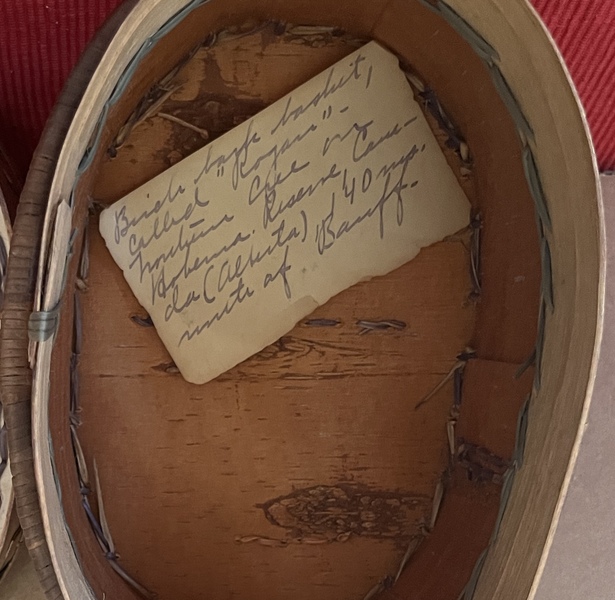 19thc. Indian Birch Bark Quill Box