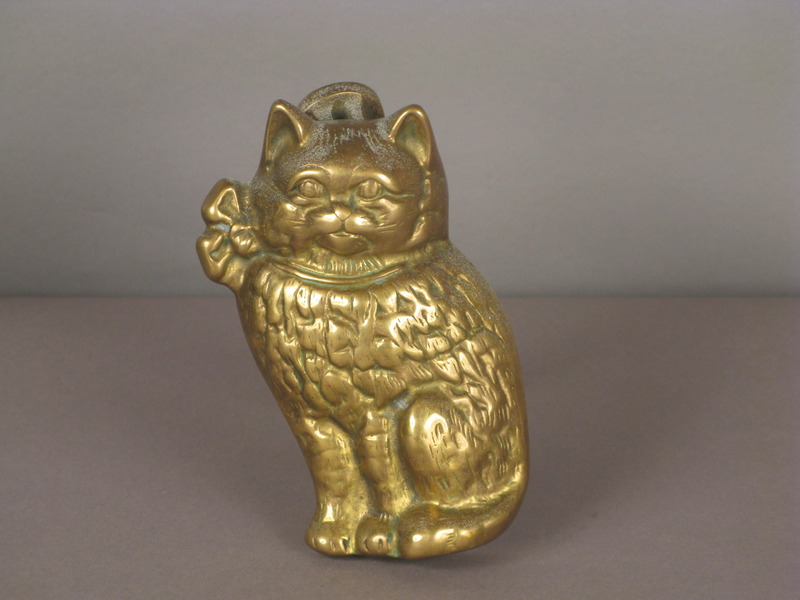 Brass Cat Door Knocker