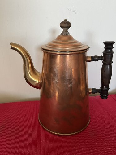 Copper and Brass Coffee Pot