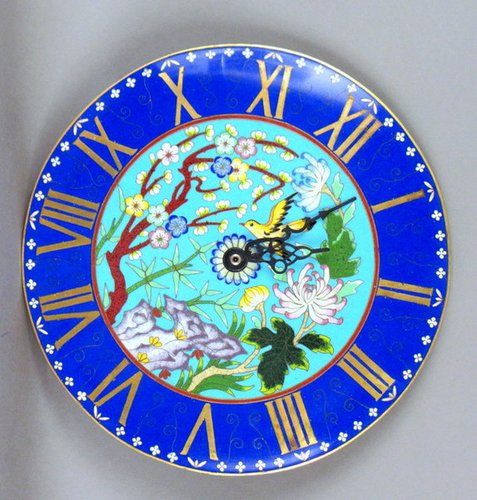 Cloisonne Enamelware clock