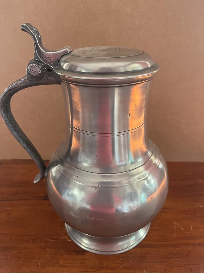 18thc. Tankard w/Lid
