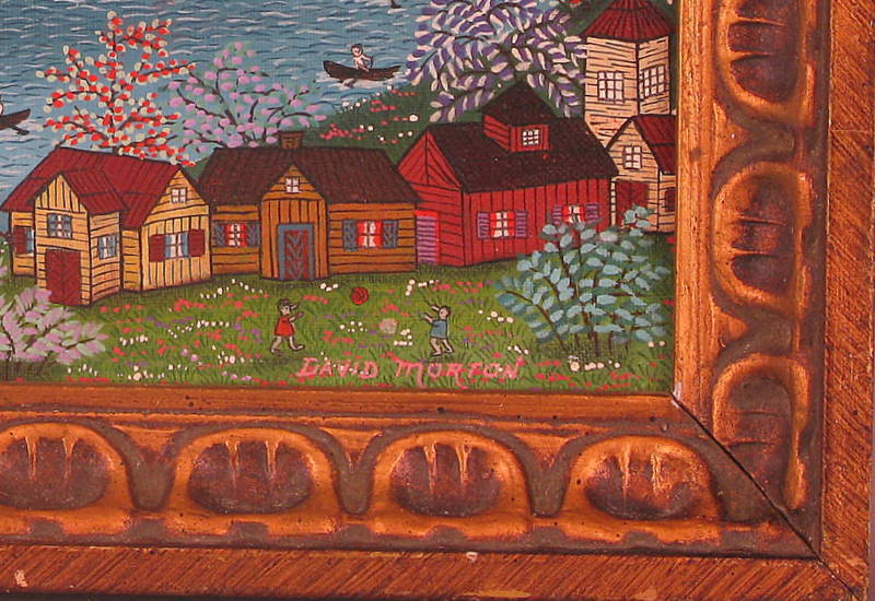 Village Harbor Scene