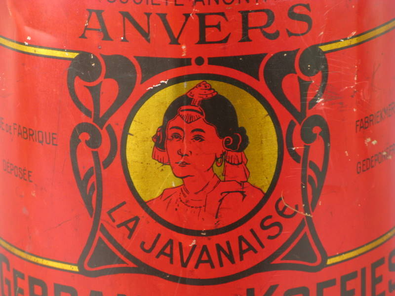 Large Red Coffee Tin