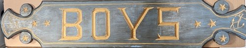Large “Boys” Sign