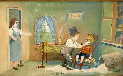 Painting "Making Up"