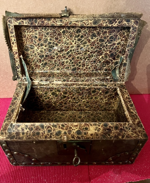 19thc. Leather Document Box