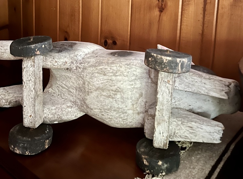 Wooden Rabbit on Wheels