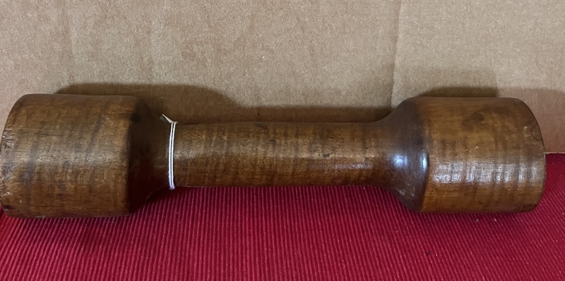 19thc. Tiger Maple Double Masher