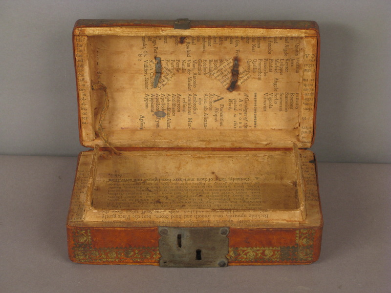 18thc. Leather Covered Document Box