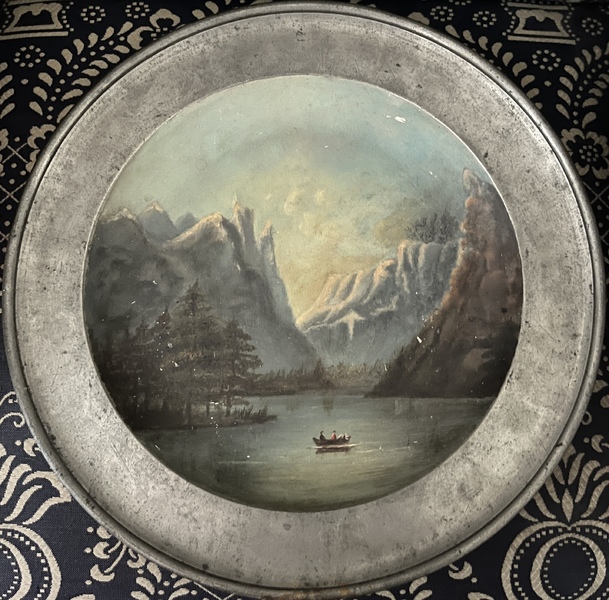 Large Pewter Charger