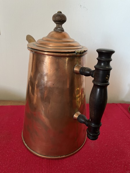 Copper and Brass Coffee Pot