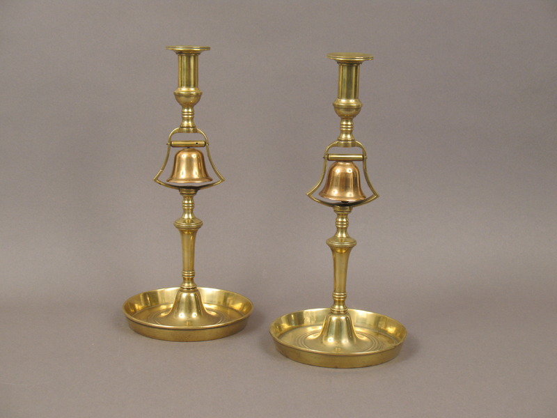 19thc. Pair Tavern Candlesticks