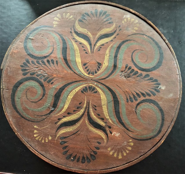 Norwegian Paint Decorated Pantry Box