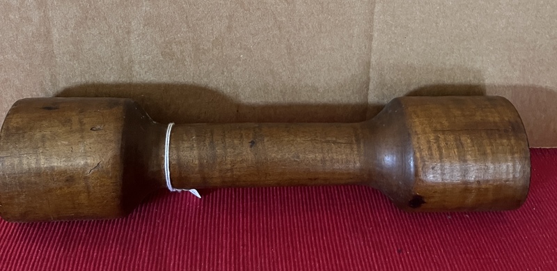 19thc. Tiger Maple Double Masher