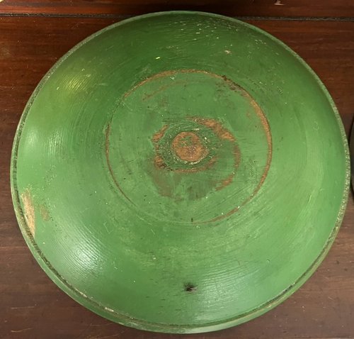 Wooden Apple Green Bowl
