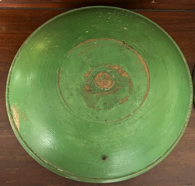Wooden Apple Green Bowl