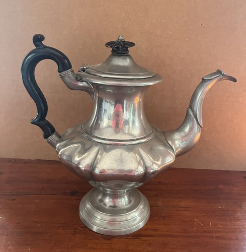 19thc. English Pewter Coffee Pot