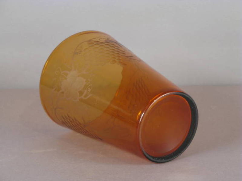 19thc. Amber Flip Glass