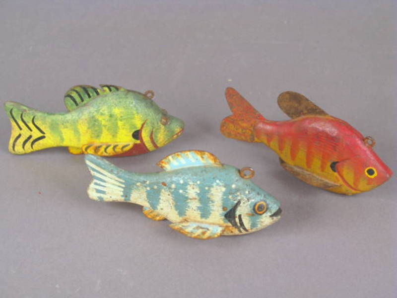 Group of Midwestern Fish Decoys