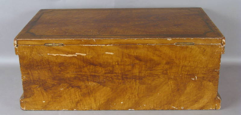 19thc. Grain Painted Document Box