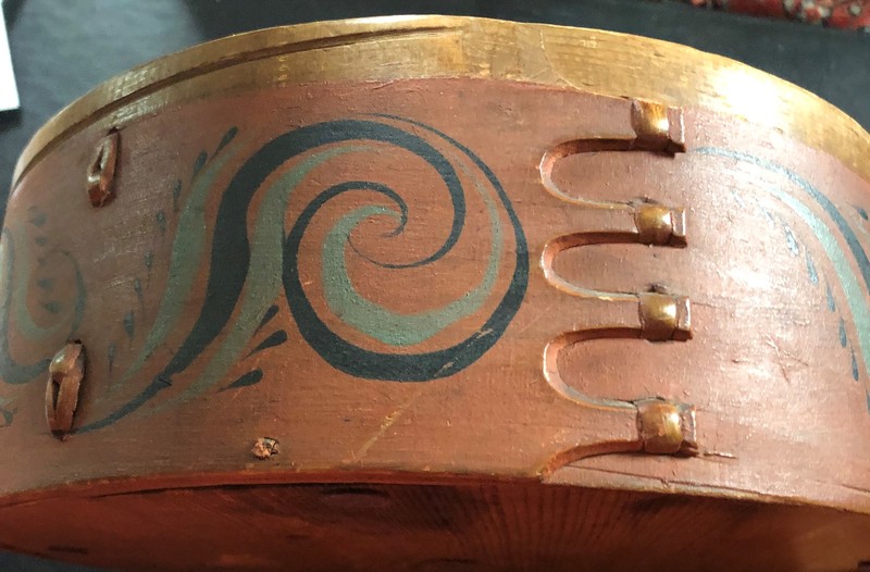 Norwegian Paint Decorated Pantry Box
