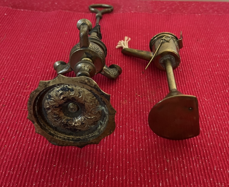 19thc. Miniature Whale Oil Lamps